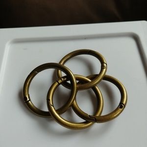 Miche 1.5 inch Carabiners Antique Brass. New